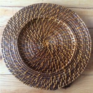 rattan charger plate