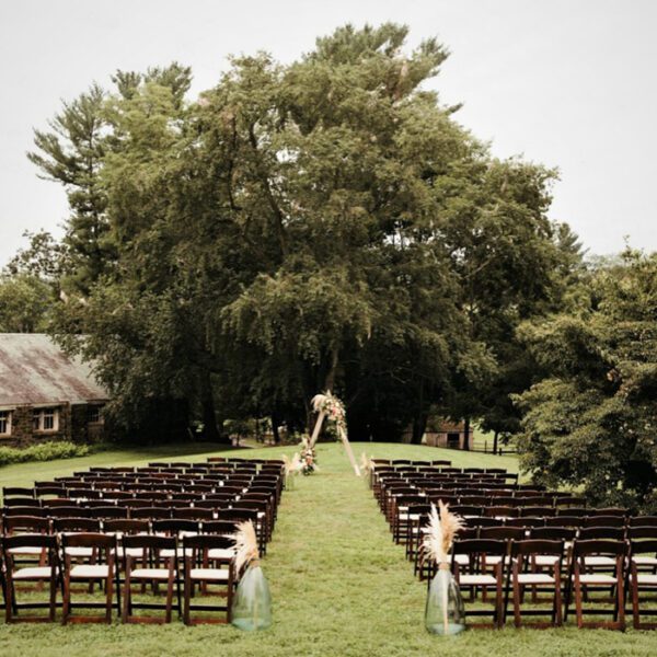 Fruitwood Folding Chair Rental for Ceremony