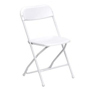 White Plastic Folding Chair Rental