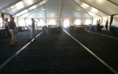 Event Flooring with Turf Overlay