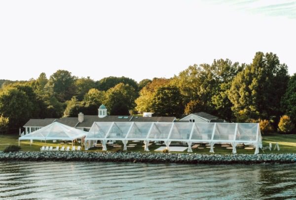 40' by 120' Gable Clear Top Frame Tent in St. Michaels, Maryland