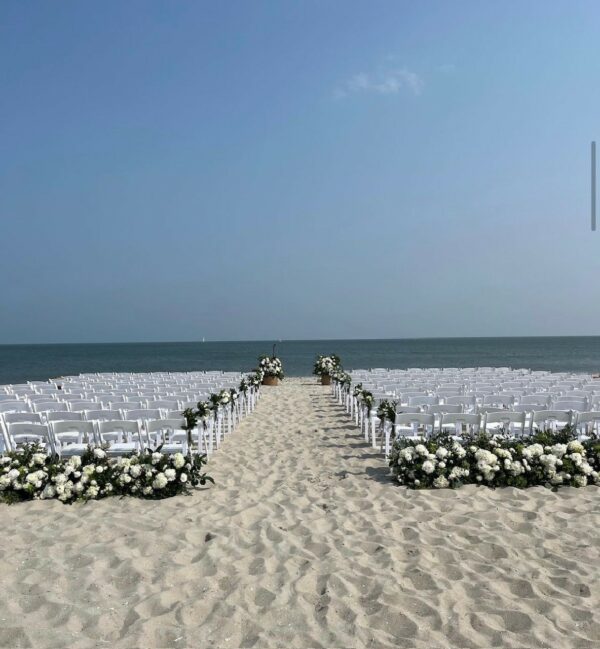 Cape May Wedding Chairs on Beach