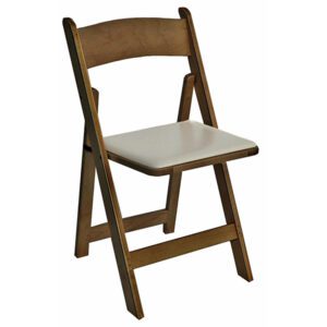 Fruitwood Padded Folding Chair Rental