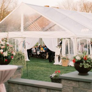 Gable End Clear Top Frame Tent Rental for Weddings
