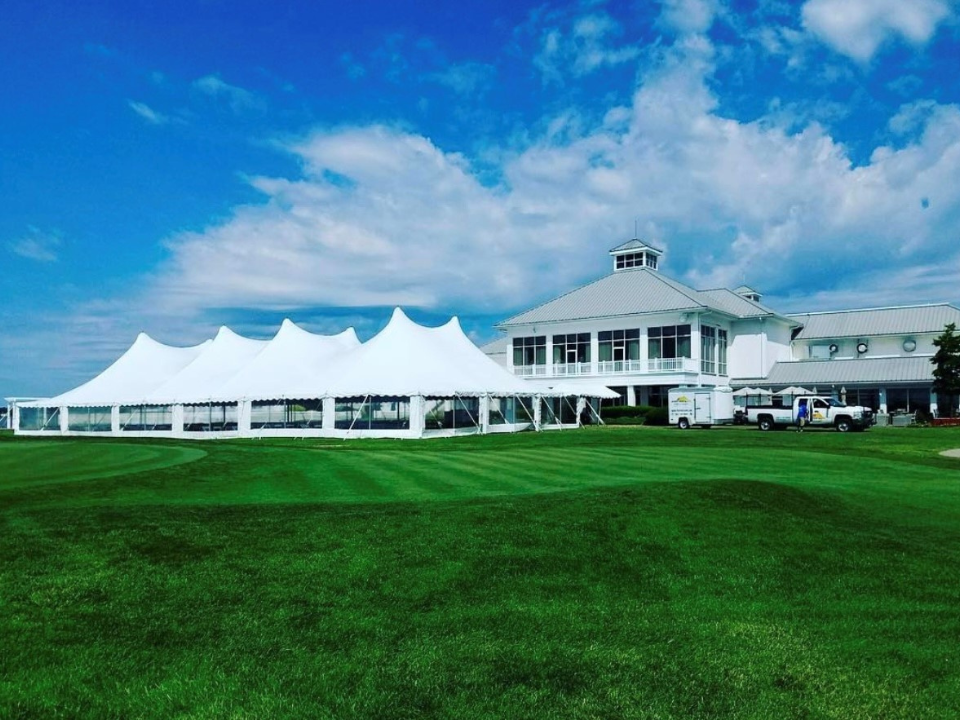 Wedding Tent at Rehoboth Beach Country Club in Rehoboth Beach by Collective Event Group