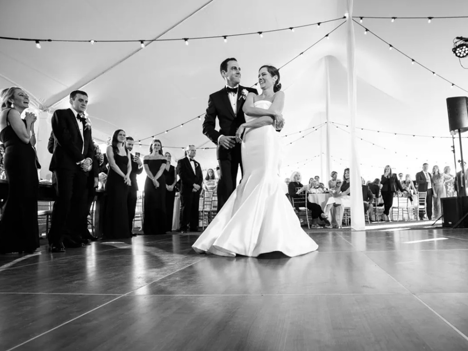 Dance Floor, Lighting and Tent at Rehoboth Beach Yacht and Country Club by Collective Event Group