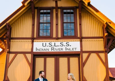 September Beach Wedding at Indian River Life Saving Station