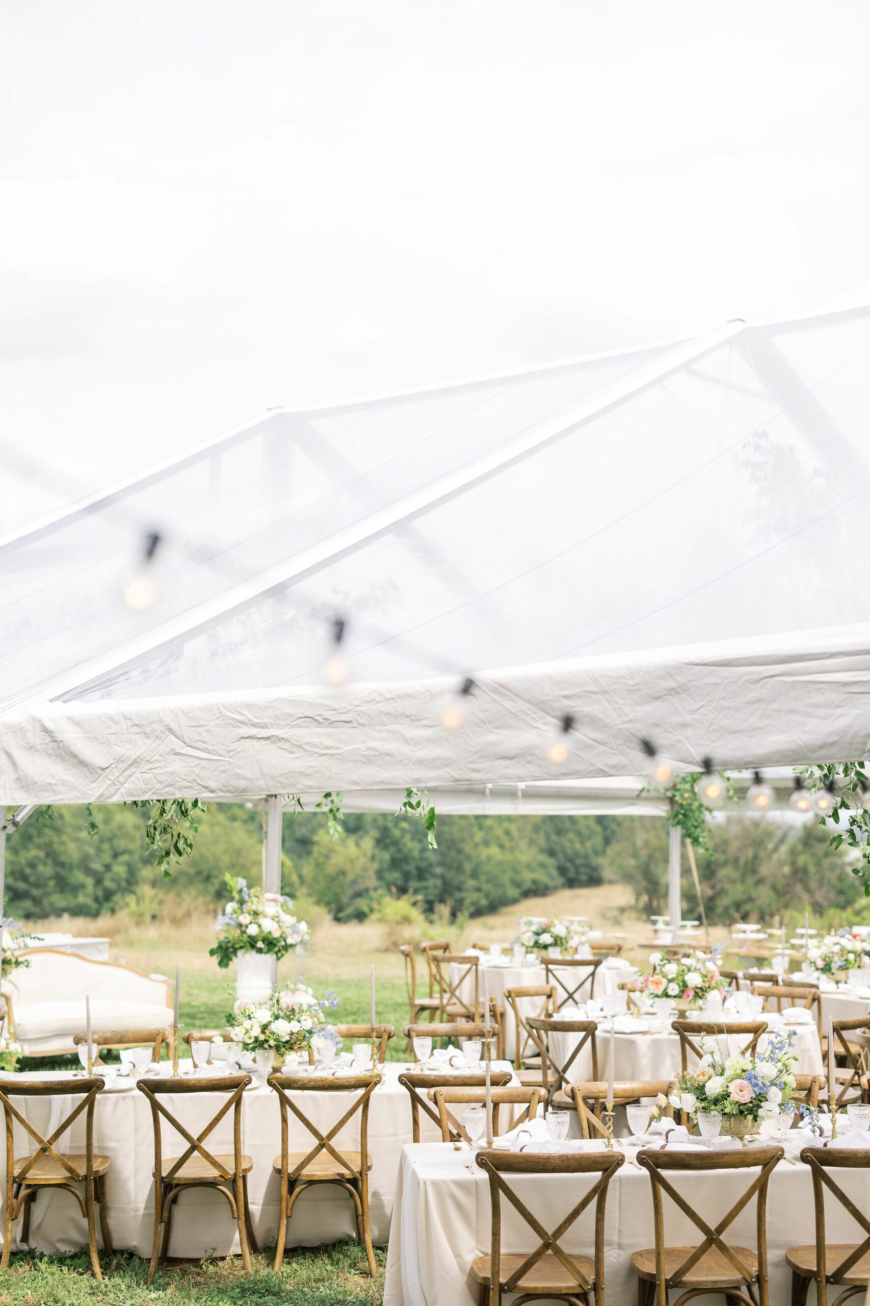 clear tent or outdoor wedding maryland