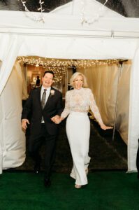 bride and groom entrance