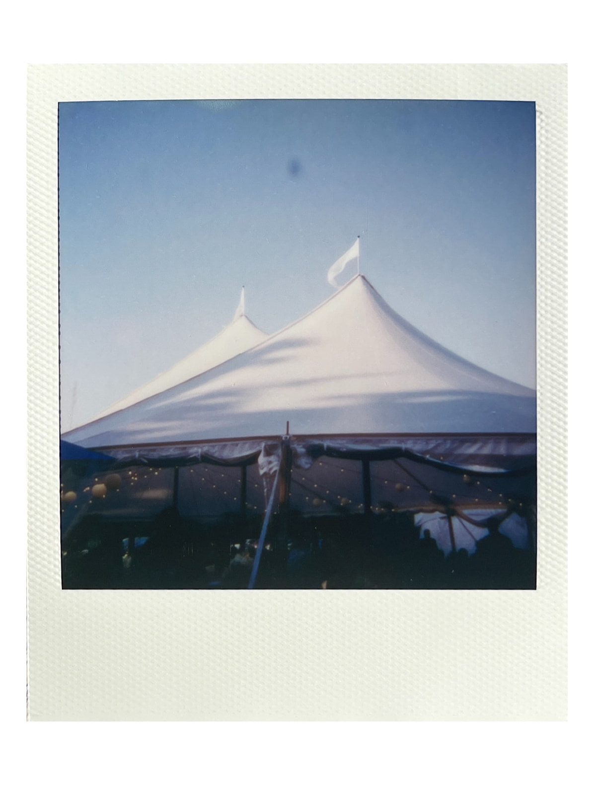 polaroid wedding tent