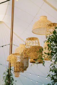 wedding tent boho decor