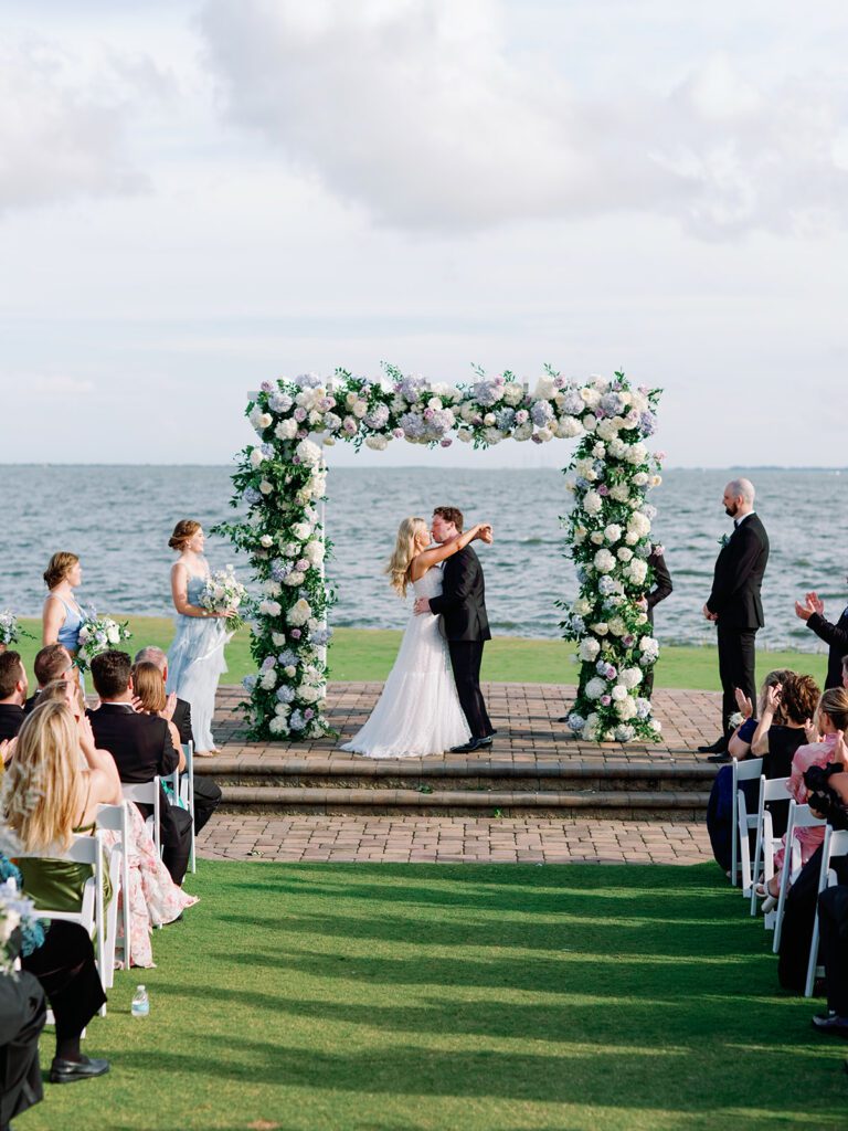 waterfront wedding ceremony in rehoboth delaware