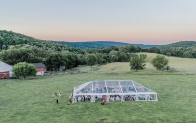 Countryside Clear Top Tented Wedding