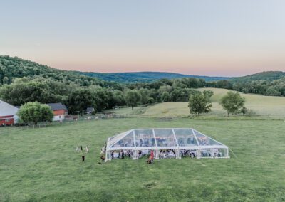 Countryside Clear Top Tented Wedding
