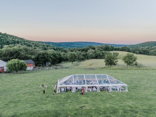 Countryside Clear Top Tented Wedding