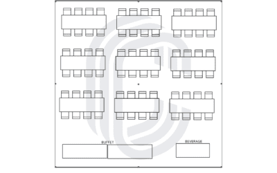 30′ by 30′ Pole Tent for 72 Guests