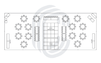 40′ by 100′ Frame Tent Wedding for 150 Guests