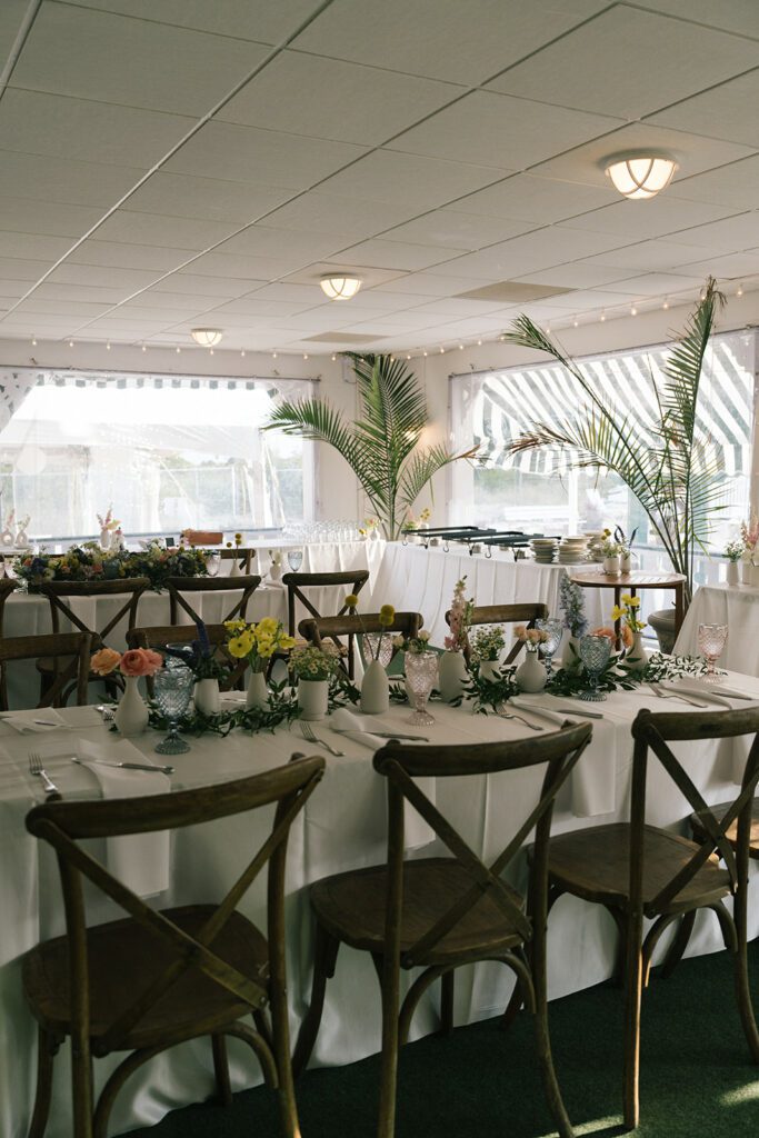 Banquet Style Wedding Reception at Cape May Beach Club