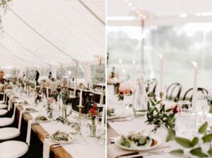 Wedding Reception under White Tent