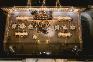 rooftop view from wedding at the free library of philadelphia