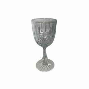 etched vintage tasting wine glass